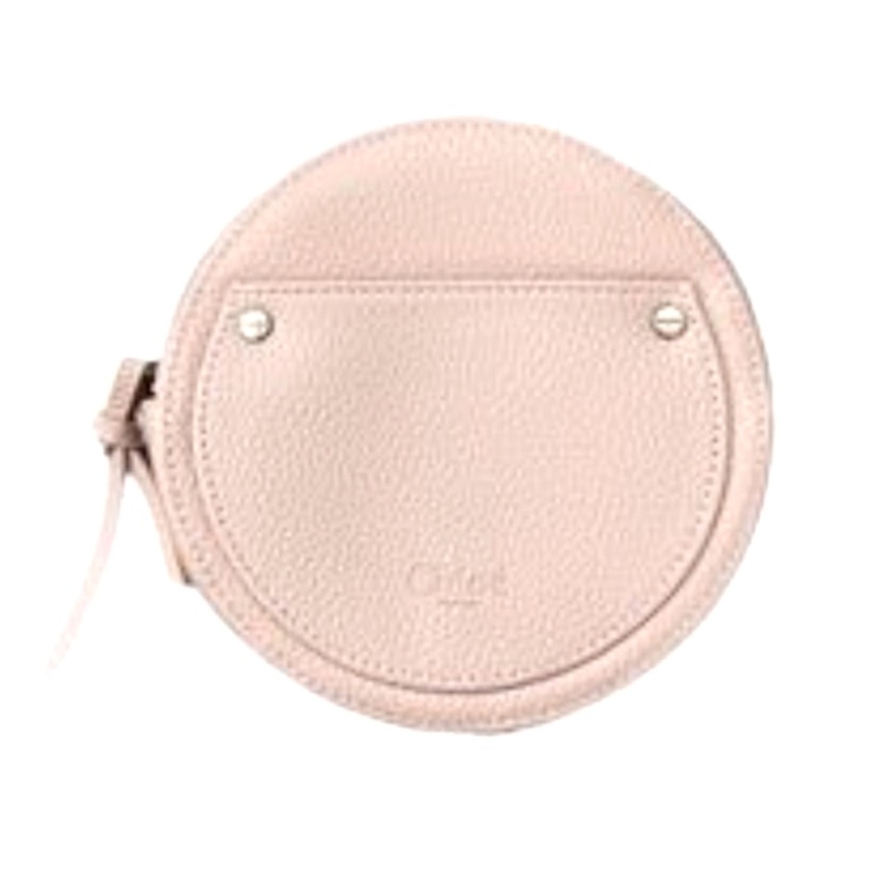 Chloe round perfume purse with zipper